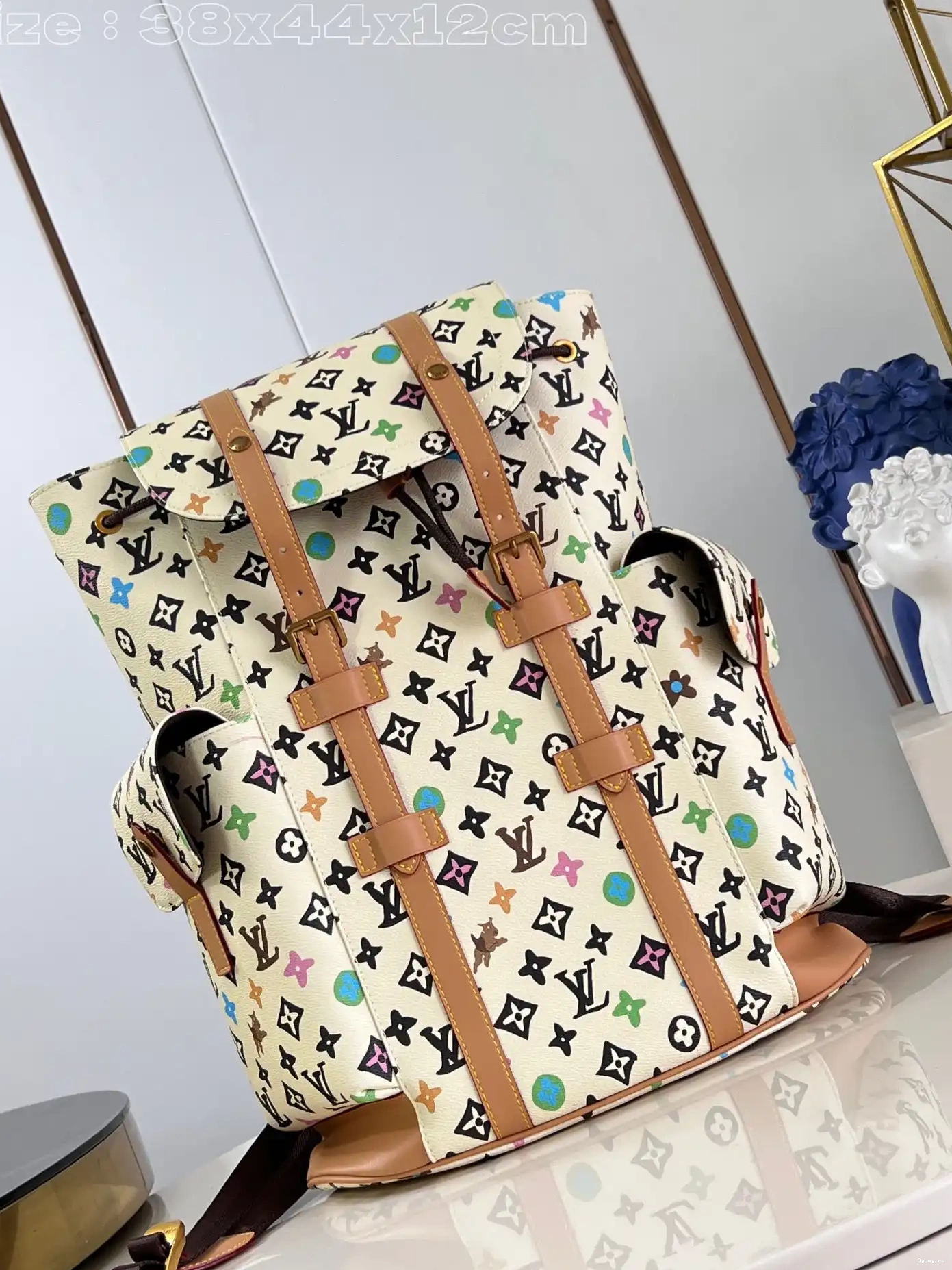 Christopher Vuitton Backpack MM-38*44*12.5CM Louis 0519